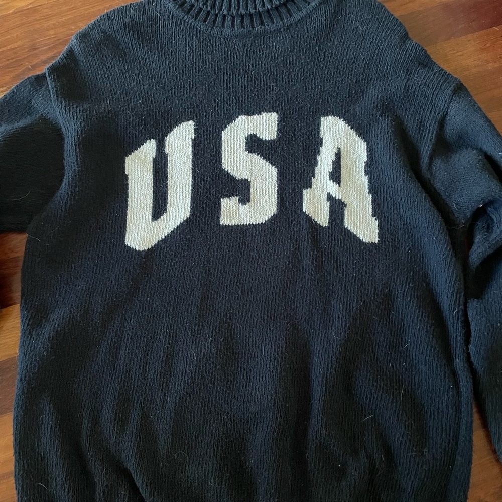 Navy Blue Ralph Lauren Turtle Neck Sweater - Picture 8 of 8